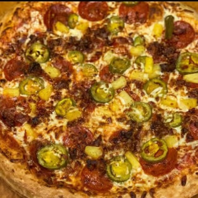 Papa Lava Specialty Pizza.