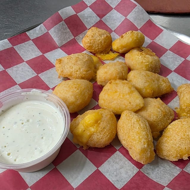 Mac + Cheese Bites.