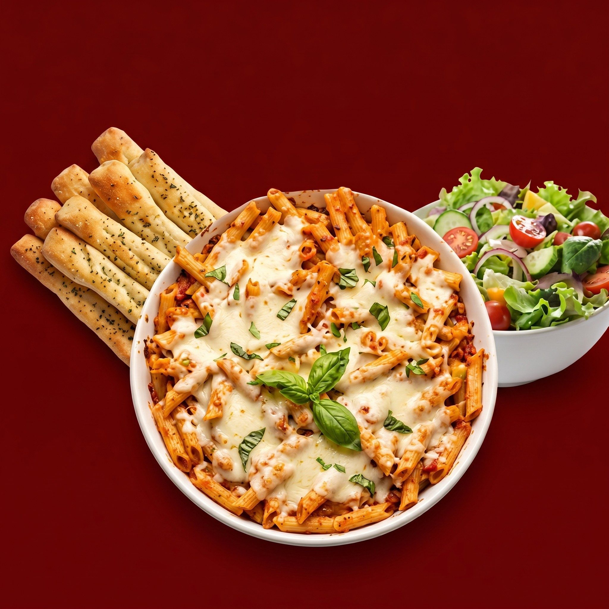 Mostaccioli Dinner Deal.