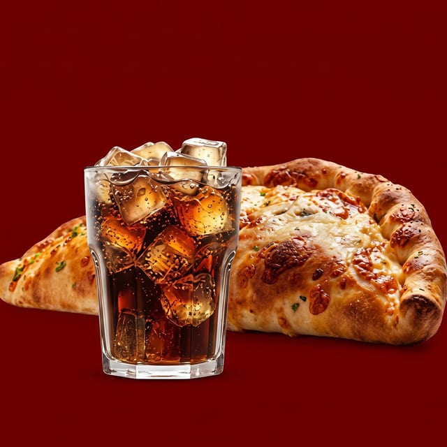 Calzone & 20oz Drink.